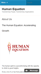 Mobile Screenshot of human-equation.com