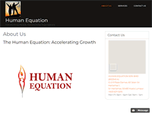 Tablet Screenshot of human-equation.com